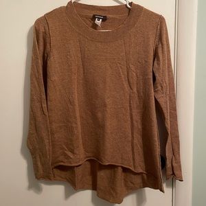 Kerisma sweater camel front back cut inside out stitching small